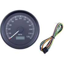 Compteur de vitesse électronique - mph - 85 mm - noir