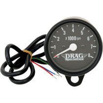 Compte-tours - 8000 RPM - 60 mm - pour HD Big Twin de 1999 à 2003 et Sportster XL de 1986 à 2003 - fond noir