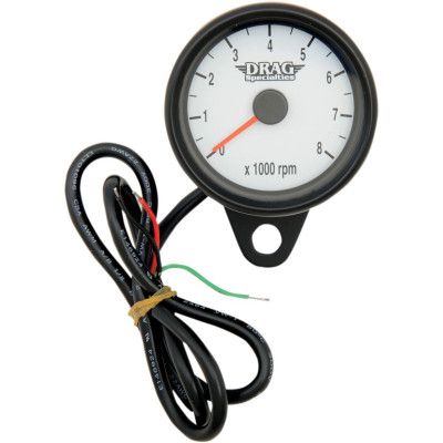 Compte-tours - 8000 RPM - 60 mm - pour HD Big Twin de 1999 à 2003 et Sportster XL de 1986 à 2003 - fond blanc