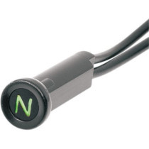Voyant neutre - à clipser - 3/8" - pour Harley Davidson de 1984 à 1994 - vert