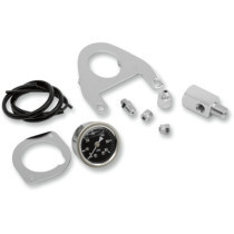 Kit de jauge pression d'huile - 60 PSI -  pour HD Dyna de 1999 à 2003 / Softail de 2000 à 2017 / Touring de 1999 à 2013 - chromé
