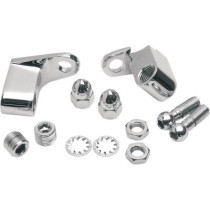 Kit de montage clignotants avant - Harley Davidson Dyna de 91 à 17, Softail de 88 à 17, Sportster de 88 à 03 - chromé