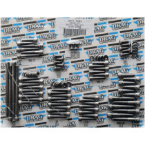 Kit de vis moletées de moteur - pour Harley Davidson Dyna et Softail de 2007 à 2017 - chromé noir