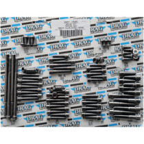 Kit de vis lisses de moteur - pour Harley Davidson Touring de 2007 à 2016 - noir