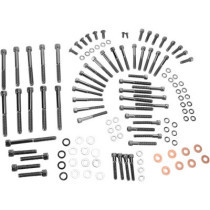 Kit de vis moletées de carter primaire - pour Harley Davidson Sportster XL à partir de 2007 - noir