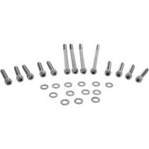 Kit de vis moletées de carter primaire - pour Harley Davidson Dyna de 2007 à 2017 - noir