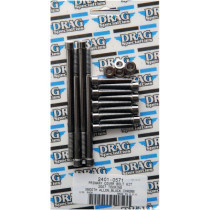 Kit de vis lisses de carter primaire - pour Harley Davidson Touring de 2007 à 2016 - noir