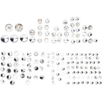 Kit de cache vis de moteur - pour Harley Davidson Dyna de 2006 à 2017 - chromé
