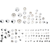 Kit de cache vis de moteur - pour Harley Davidson Softail Rocker de 2009 à 2011 - chromé