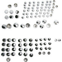 Kit de cache vis de moteur - pour Harley Davidson Touring de 2009 à 2010 - chromé