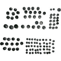 Kit de cache vis de moteur - pour Harley Davidson Touring de 2009 à 2010 - noir