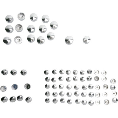 Kit de cache vis de moteur - pour Harley Davidson Touring de 2007 à 2008 - chromé