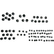 Kit de cache vis de moteur - pour Harley Davidson Touring de 1999 à 2006 - noir