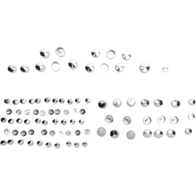 Kit de cache vis de moteur - pour Harley Davidson Dyna de 1995 à 2005 - chromé
