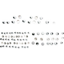 Kit de cache vis de moteur - pour Harley Davidson Dyna de 1995 à 2005 - chromé