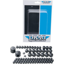 Kit de cache vis de moteur - pour Harley Davidson Softail de 2007 à 2010 - noir