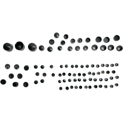 Kit de cache vis de moteur - pour Harley Davidson Softail de 2000 à 2006 - noir