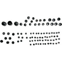 Kit de cache vis de moteur - pour Harley Davidson Softail de 2000 à 2006 - noir