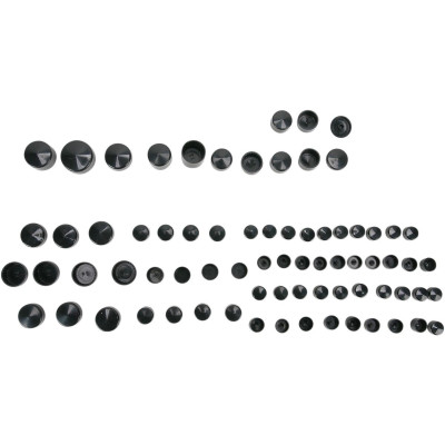 Kit de cache vis de moteur - pour Harley Davidson sportster XL de 1986 à 2006 - noir