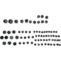 Kit de cache vis de moteur - pour Harley Davidson sportster XL de 1986 à 2006 - noir