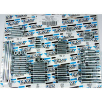 Kit de vis lisses de moteur - pour Harley Davidson Dyna et Softail de 2007 à 2017 - chromé