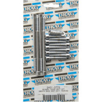 Kit de vis lisses de carter primaire - pour Harley Davidson Touring de 2007 à 2016 - chromé