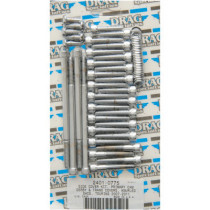 Kit de vis moletées de carter latéral de transmission - pour Harley Davidson Touring de 2007 à 2016 - chromé