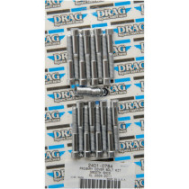 Kit de vis lisses de carter primaire - tête creuse - pour Harley Davidson Sportster XL à partir de 2004 - chromé