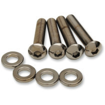 Kit de montage d'amortisseur - tête bouton - pour Harley Davidson Sportster XL à partir de 2004 - noir