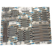 Kit de vis lisses de moteur - pour Harley Davidson Touring à partir de 2017 - chromé