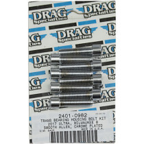 Kit de vis lisses de palier de roulement de transmission  - pour Harley Davidson à moteur M8 à partir de 2017 - chromé