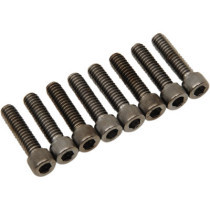 Kit de vis moletées de poussoirs - pour Harley Davidson avec moteur M8 à partir de 2017 - noir