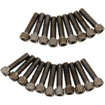 Kit de vis moletées de cache culbuteurs - pour Harley Davidson avec moteur M8 à partir de 2017 - noir