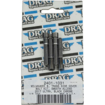Kit de vis lisses de carter latéral de transmission - pour Harley Davidson avec moteur Touring à partir de 2017 - noir