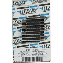 Kit de vis lisses de palier de roulement de transmission - pour Harley Davidson avec moteur M8 à partir de 2017 - noir