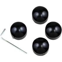 Kit de cache-vis de culasse - pour Harley Davidson Dyna de 1991 à 1999 et Touring de 1986 à 1999 - noir