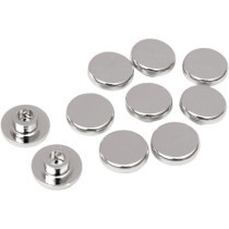 Kit de cache vis - 1/4" - pour vis 6 pans de 5/16" - chromé