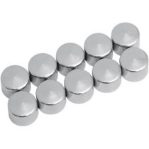 Kit de cache vis - 7/16" - pour vis 6 pans de 1/4" - chromé