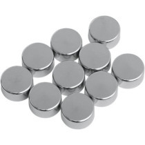 Kit de cache vis - 5/8" - pour vis 6 pans de 7/16" - chromé