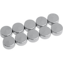 Kit de cache vis - 3/4" - pour vis 6 pans de 1/2" - chromé