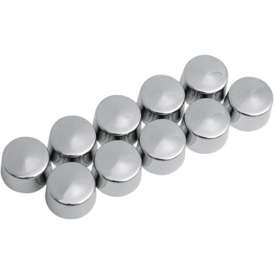 Kit de cache vis - 10mm - pour vis 12 pans de 6mm - chromé