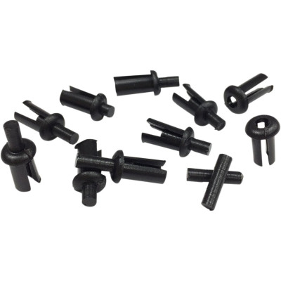 Kit de rivets pour Tour-Pak - pour Harley Davidson - 10 unités - noir