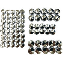 Kit de capuchons de vis moteur - M8 - pour Harley Davidson à moteur Milwaukee Eight à partir de 2017 - chromé