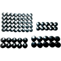 Kit de capuchons de vis moteur - M8 - pour Harley Davidson à moteur Milwaukee Eight à partir de 2017 - noir