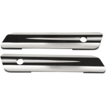Caches serrures de sacoches latérales - pour Harley  Davidson Touring à partir de 2014 - noir - aluminium
