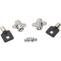 Kit de serrures pour sacoches latérales - avec clés - pour Harley Davidson Touring à partir de 2014 - chromé