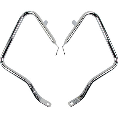 kit de protections de sacoches avec support - pour Harley Davidson Touring à partir de 2014 - chromé