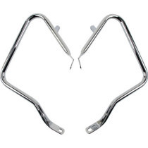 kit de protections de sacoches avec support - pour Harley Davidson Touring à partir de 2014 - chromé