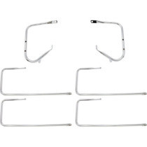 Kit de protection de sacoches / tringles latérales - pour Harley Davidson Touring de 2009 à 2013 - chromé