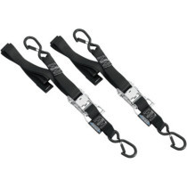 Kit de sangles à cliquets - standard - 1,5" x 6" - 183 cm - capacité 680 KG - noir